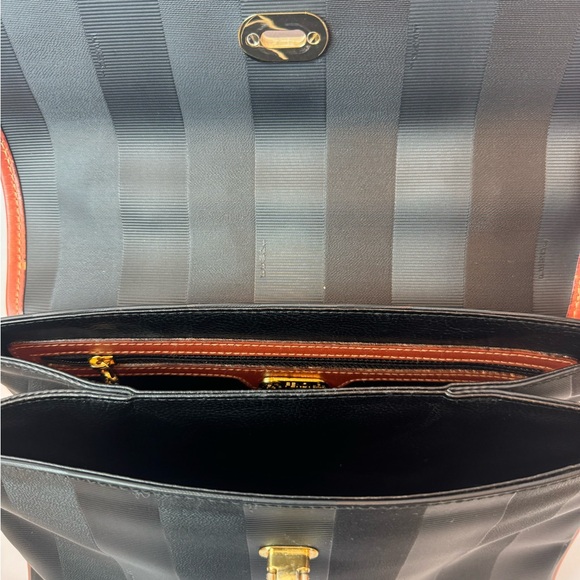 Fendi Convertible Pequin Top Handle/Sling Bag - Picture 12 of 16